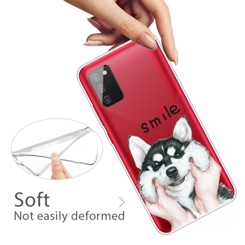 Hoesje voor Samsung Galaxy A02s Glimlach Hond