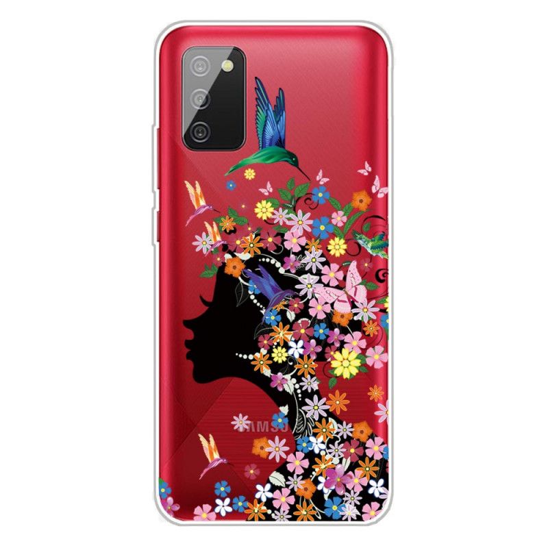 Hoesje voor Samsung Galaxy A02s Mooi Bloemhoofdje