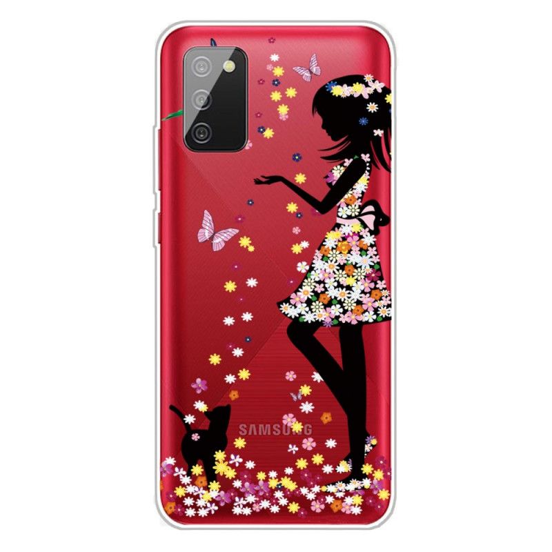 Hoesje voor Samsung Galaxy A02s Mooi Bloemhoofdje