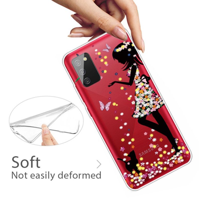 Hoesje voor Samsung Galaxy A02s Mooi Bloemhoofdje