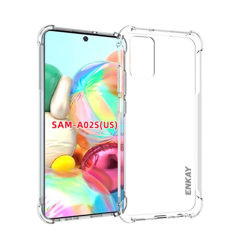 Hoesje voor Samsung Galaxy A02s Transparant Enkay