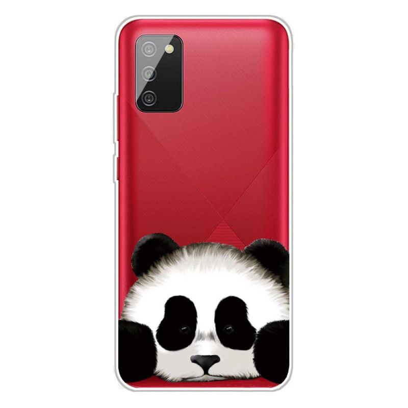 Hoesje voor Samsung Galaxy A02s Transparante Panda