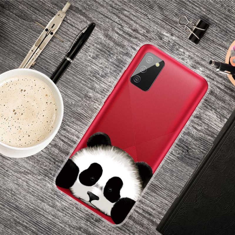 Hoesje voor Samsung Galaxy A02s Transparante Panda