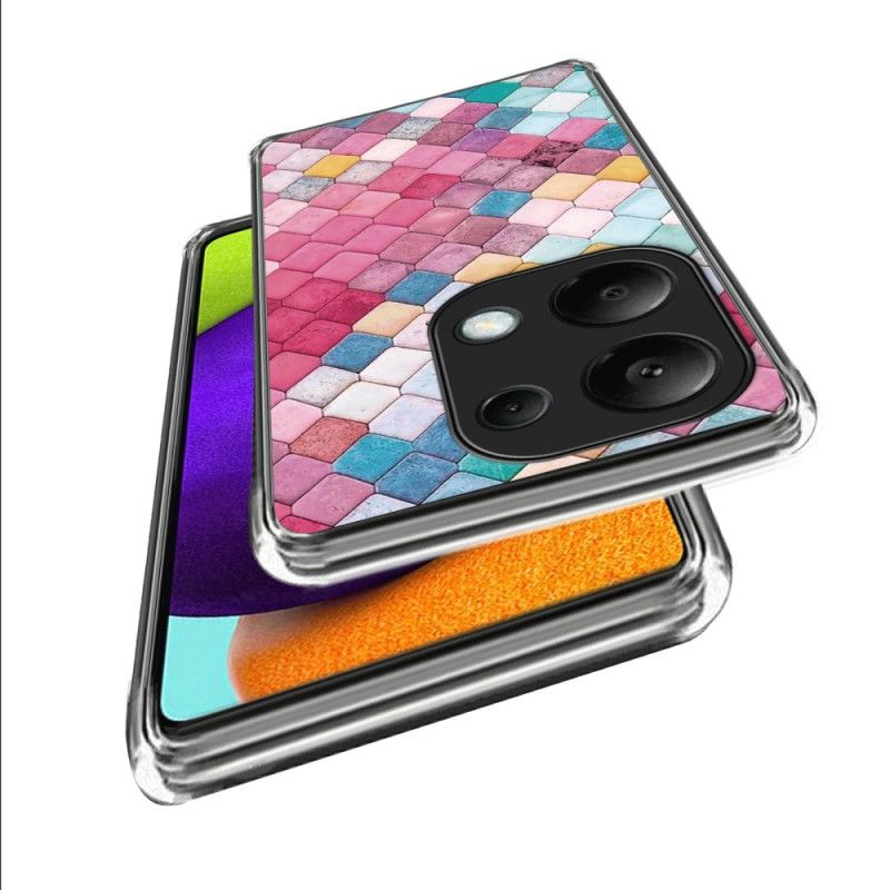 Case Hoesje Xiaomi Redmi Note 13 Pro 4g Telefoonhoesje Kleurrijke Muur