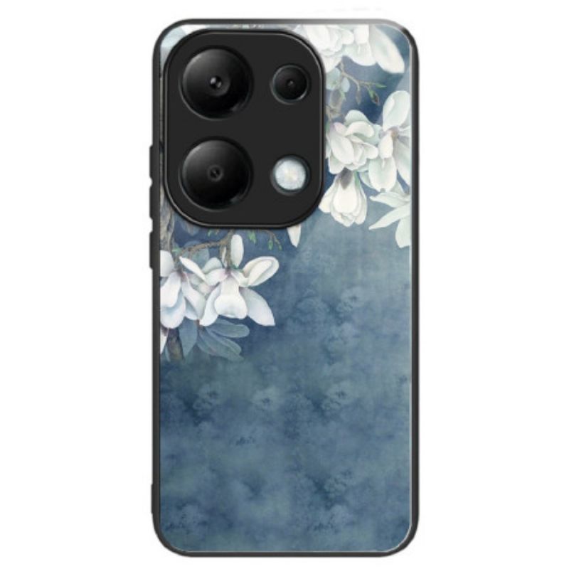 Case Hoesje Xiaomi Redmi Note 13 Pro 4g Telefoonhoesje Magnolia's Gehard Glas