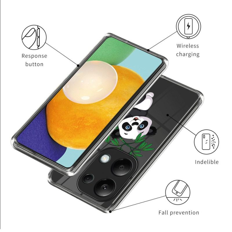 Case Hoesje Xiaomi Redmi Note 13 Pro 4g Telefoonhoesje Panda En Bamboe