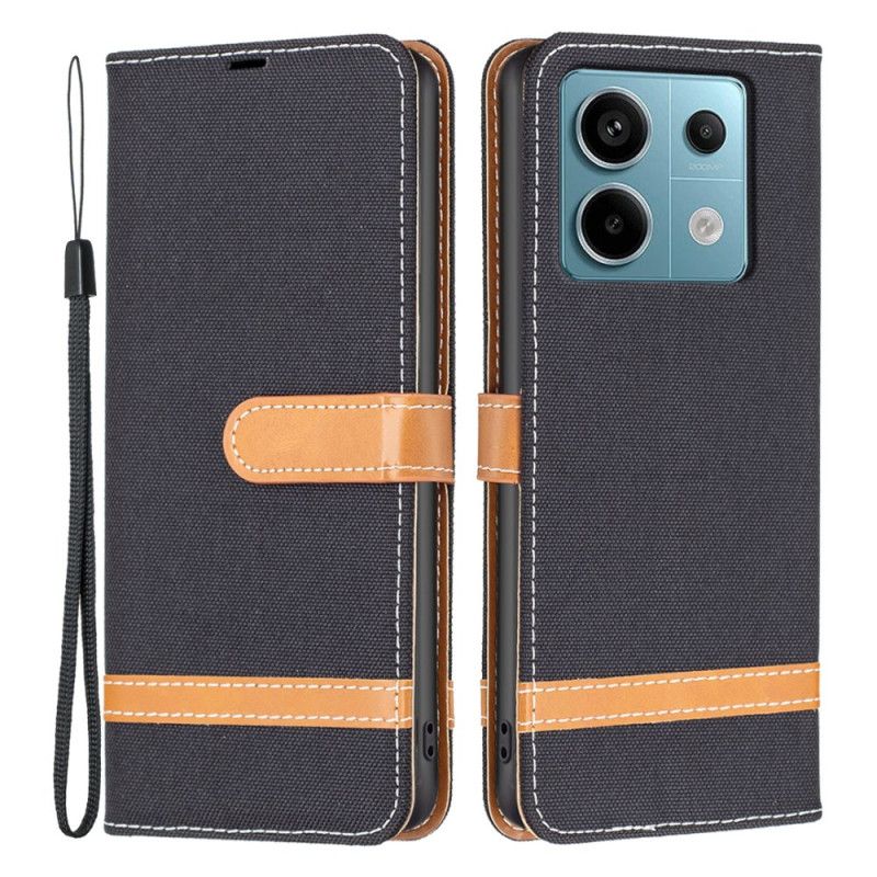 Flip Case Leren Xiaomi Redmi Note 13 Pro 4g Bandstof