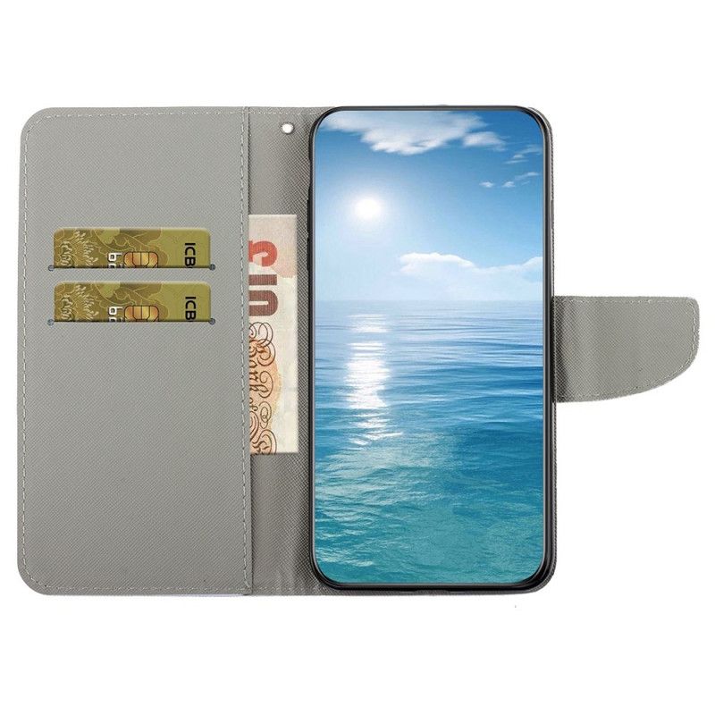 Flip Case Leren Xiaomi Redmi Note 13 Pro 4g Chrysanten