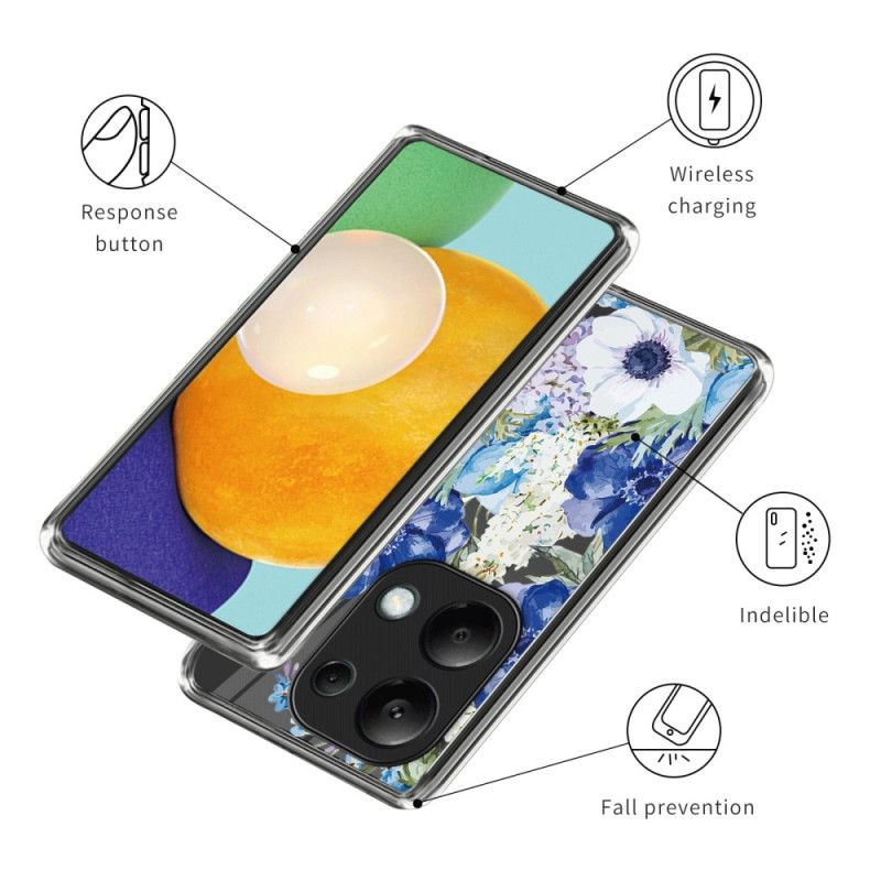 Hoesje Voor Xiaomi Redmi Note 13 Pro 4g Bloemenpatroon