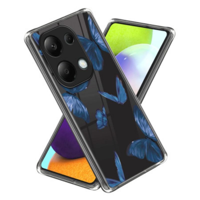 Hoesje Xiaomi Redmi Note 13 Pro 4g Blauwe Vlinders