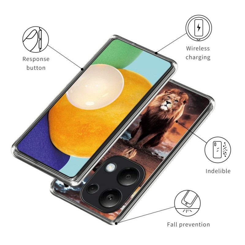 Hoesje Xiaomi Redmi Note 13 Pro 4g Leeuwendroom Bescherming Hoesje