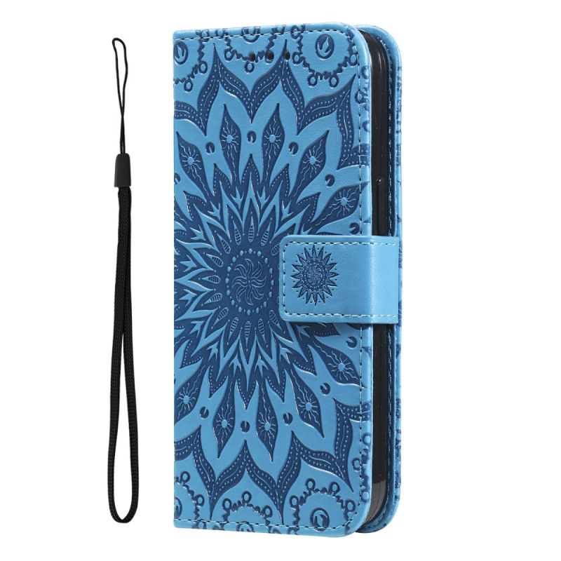 Leren Hoesje Xiaomi Redmi Note 13 Pro 4g Schitterende Mandala Bescherming Hoesje