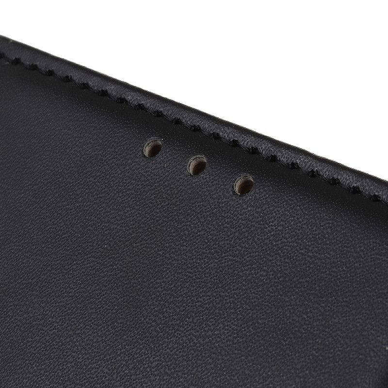 Flip Case Leren Sony Xperia L4 Donkerblauw Zwart Eenvoudig Kunstleer