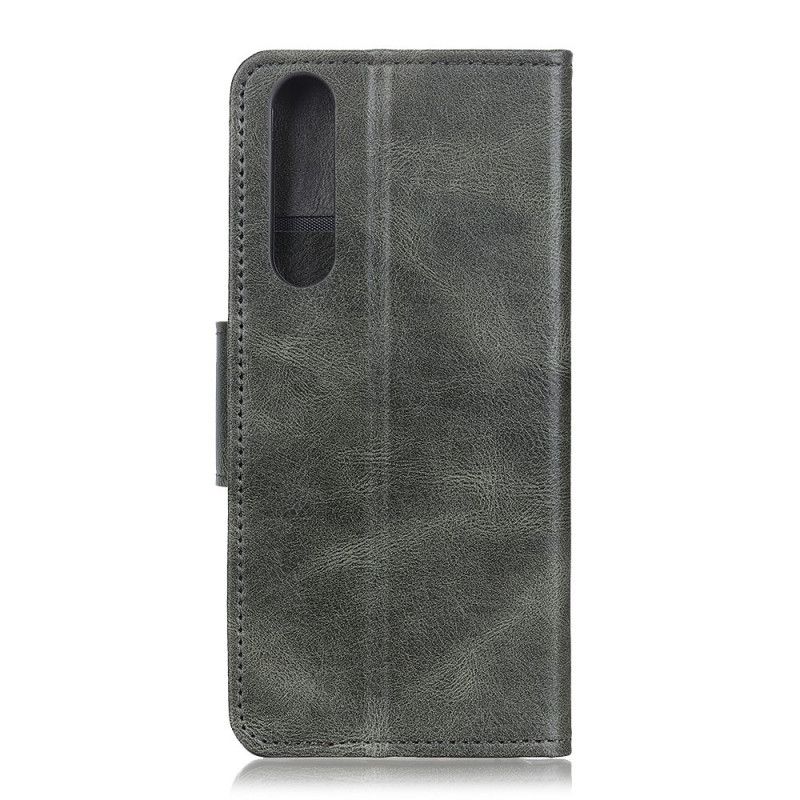 Leren Hoesje voor Sony Xperia L4 Groen Design Leerstijl