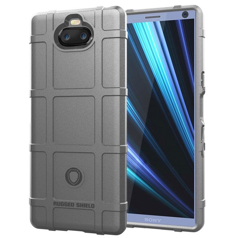 Cover Hoesje Sony Xperia 10 Groen Zwart Telefoonhoesje Robuust Schild