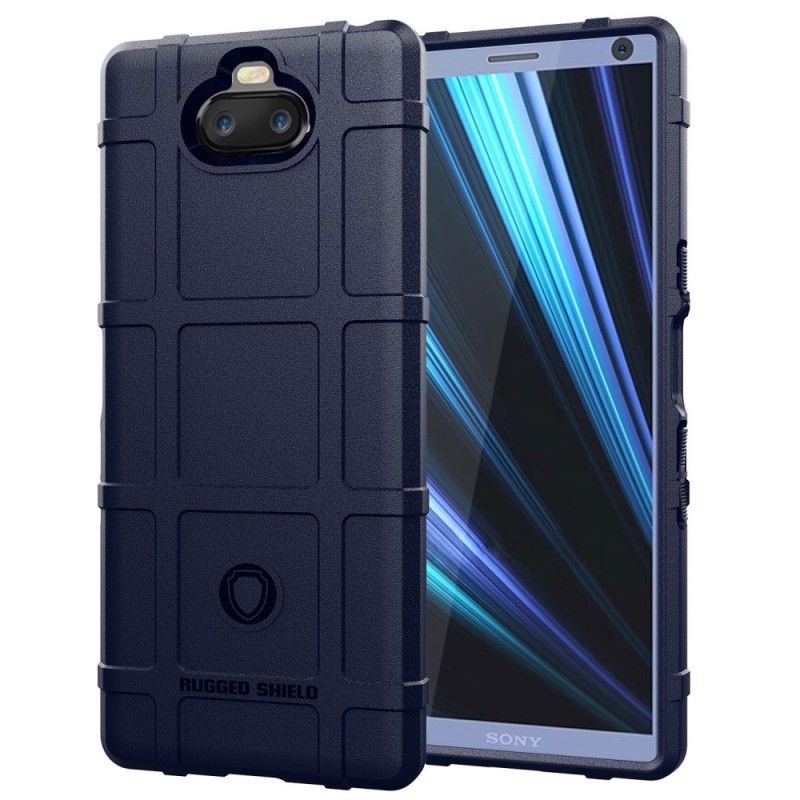 Cover Hoesje Sony Xperia 10 Groen Zwart Telefoonhoesje Robuust Schild