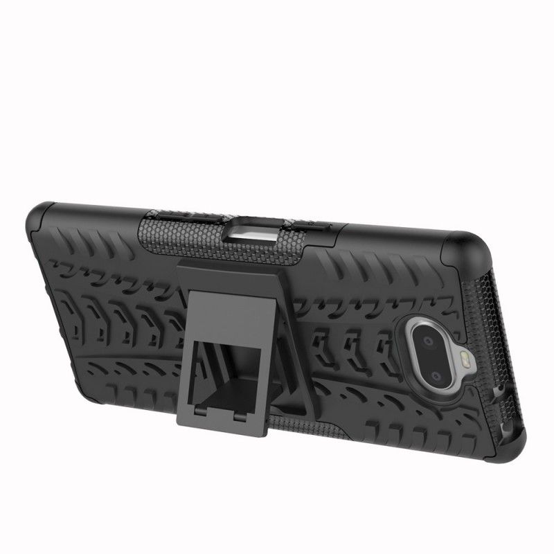 Hoesje voor Sony Xperia 10 Wit Zwart Ultrabestendig