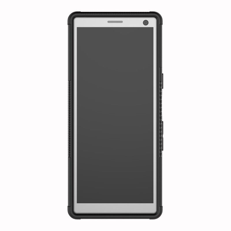 Hoesje voor Sony Xperia 10 Wit Zwart Ultrabestendig