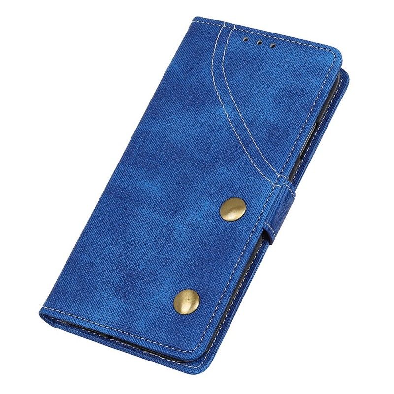 Leren Hoesje Sony Xperia 10 Jeans Met Knopen