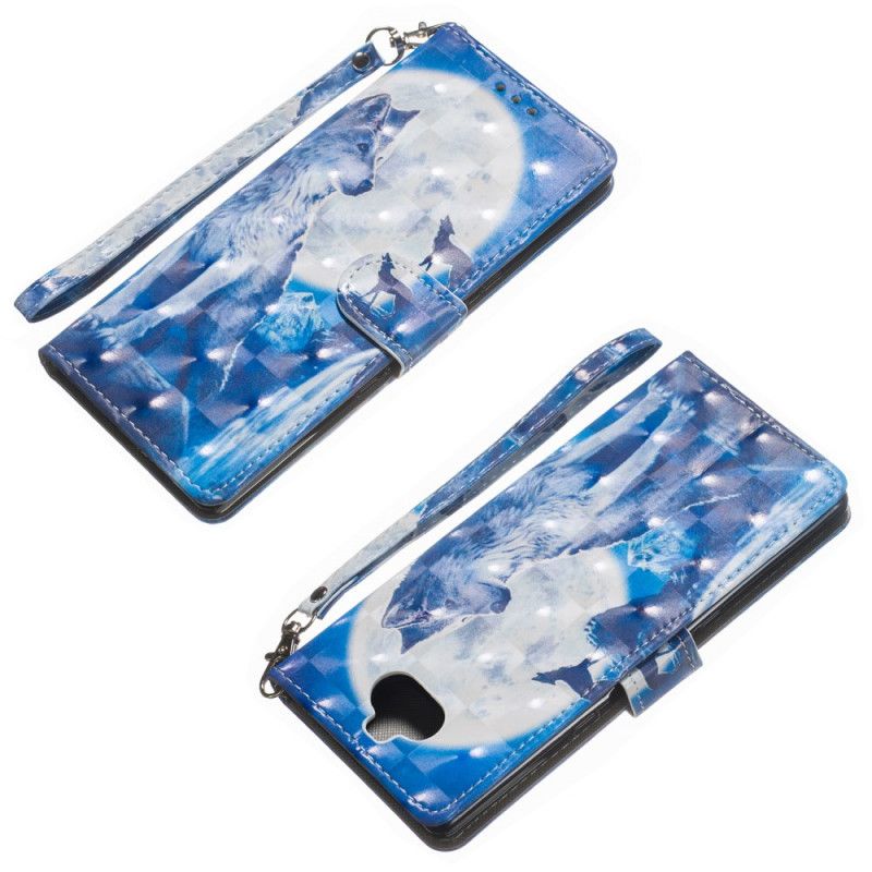 Leren Hoesje voor Sony Xperia 10 Prestigieuze Wolf