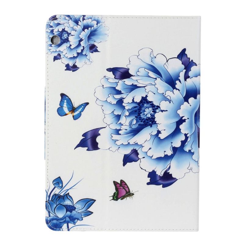 Bescherming Hoesje Huawei MediaPad T3 10 Donkerblauw Groen Ultieme Bloemen