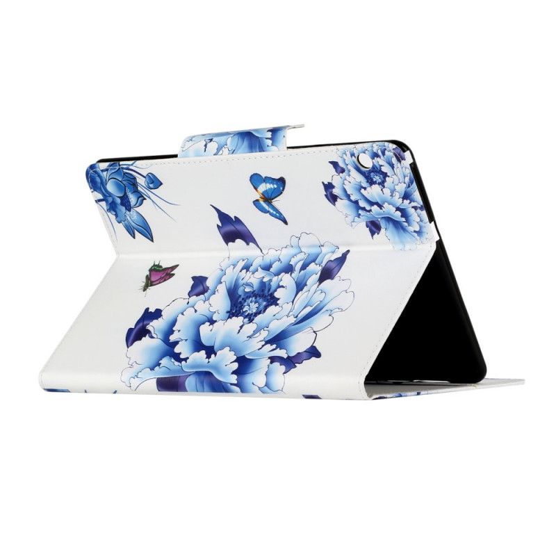 Bescherming Hoesje Huawei MediaPad T3 10 Donkerblauw Groen Ultieme Bloemen