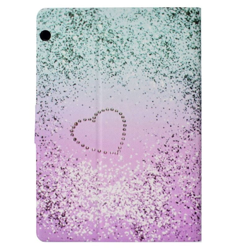 Cover Folio-hoesje Huawei MediaPad T3 10 Telefoonhoesje Hart Glitter