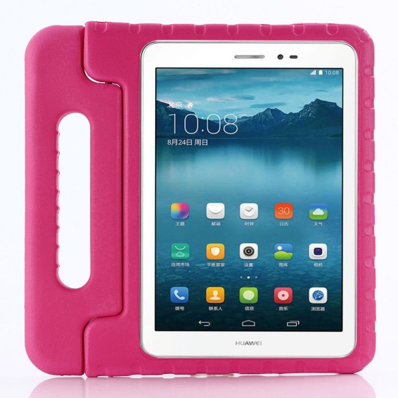 Hoesje Huawei MediaPad T3 10 Lichtblauw Magenta Eva-Schuim Voor Kinderen