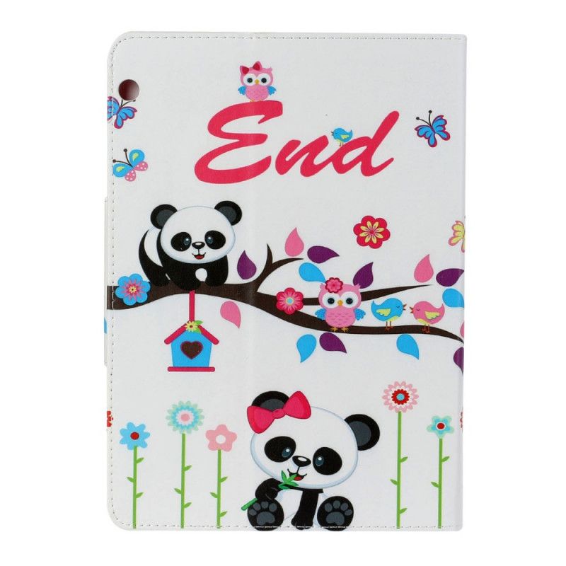 Leren Hoesje Huawei MediaPad T3 10 Telefoonhoesje Panda-Einde