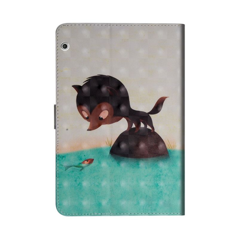 Leren Hoesje voor Huawei MediaPad T3 10 Cartoon Vos