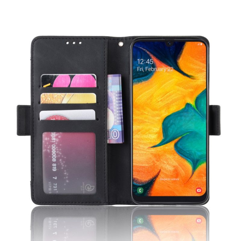 Cover Folio-hoesje Samsung Galaxy A40 Rood Zwart Telefoonhoesje Eersteklas Multikaart