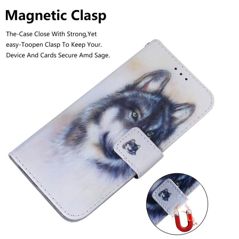 Cover Folio-hoesje Samsung Galaxy A40 Telefoonhoesje Honden Blik