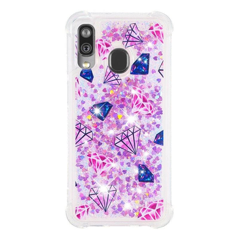 Cover Hoesje Samsung Galaxy A40 Telefoonhoesje Juwelen Diamanten