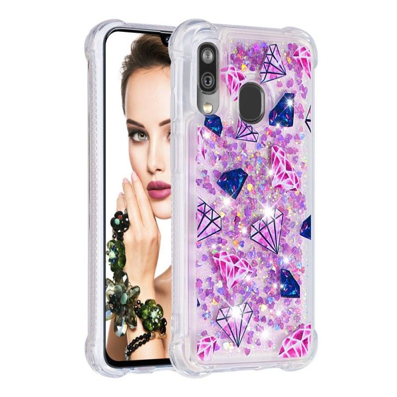 Cover Hoesje Samsung Galaxy A40 Telefoonhoesje Juwelen Diamanten