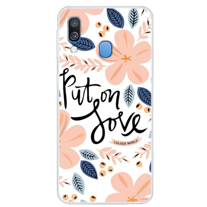 Cover Hoesje Samsung Galaxy A40 Telefoonhoesje Liefde Aandoen