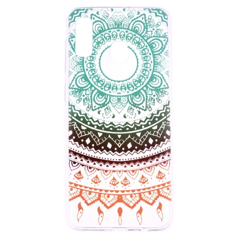 Cover Hoesje Samsung Galaxy A40 Telefoonhoesje Transparante Kleurrijke Mandala