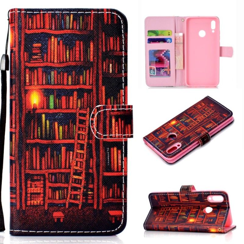 Flip Case Leren Samsung Galaxy A40 Bibliotheek