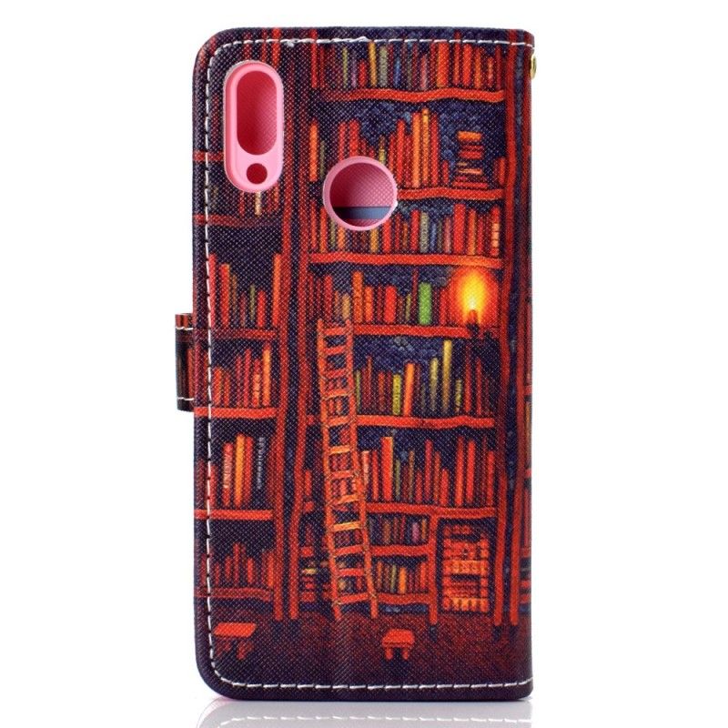 Flip Case Leren Samsung Galaxy A40 Bibliotheek