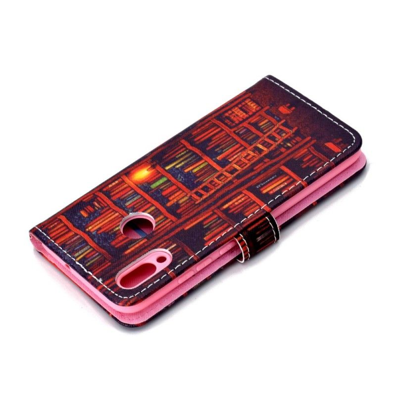 Flip Case Leren Samsung Galaxy A40 Bibliotheek