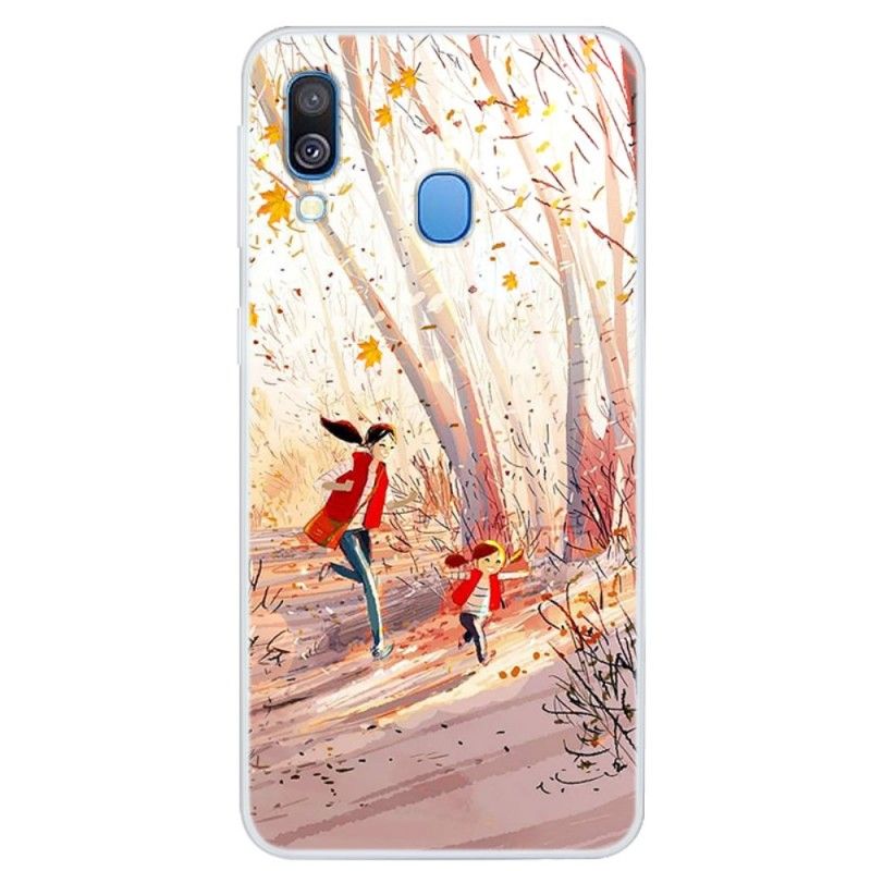 Hoesje Samsung Galaxy A40 Herfstlandschap