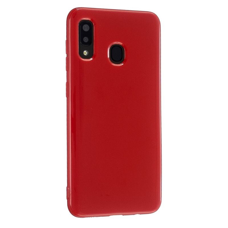 Hoesje Samsung Galaxy A40 Magenta Zwart Ultrafijn 2 Mm