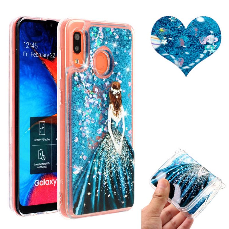 Hoesje Samsung Galaxy A40 Prinses Glitter