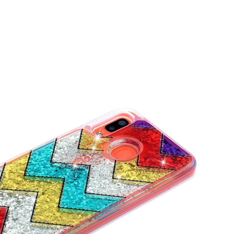 Hoesje Samsung Galaxy A40 Zigzag Pailletten