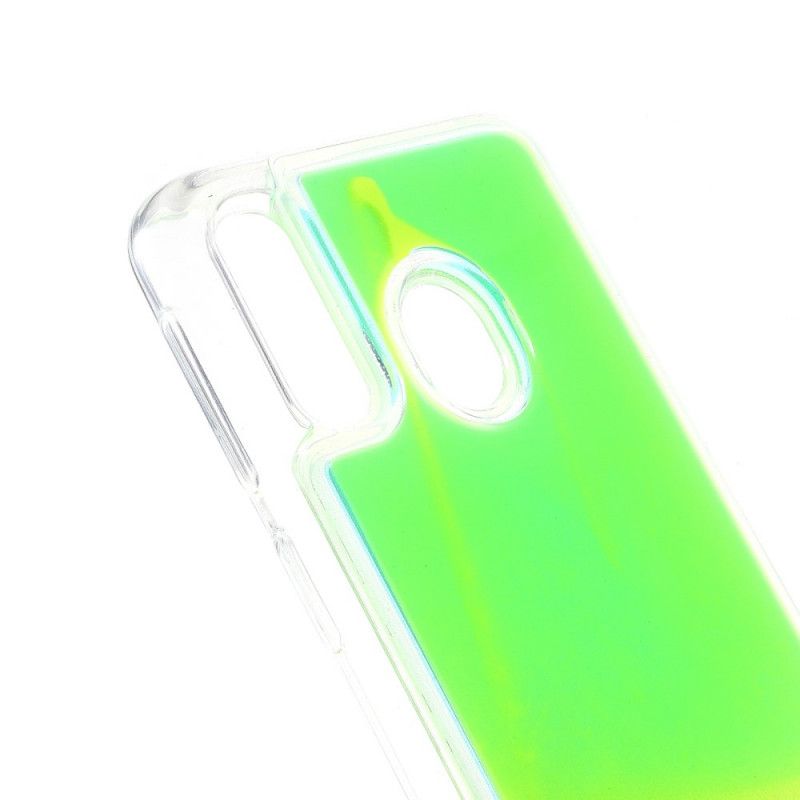 Hoesje voor Samsung Galaxy A40 Appelgroen Paars Fluorescerend