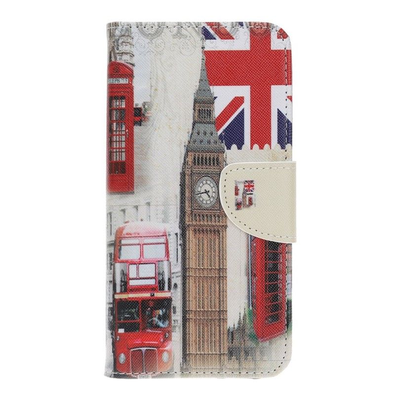 Leren Hoesje Samsung Galaxy A40 Telefoonhoesje Leven In Londen