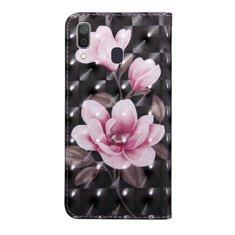 Leren Hoesje voor Samsung Galaxy A40 Bloemen Bloeien