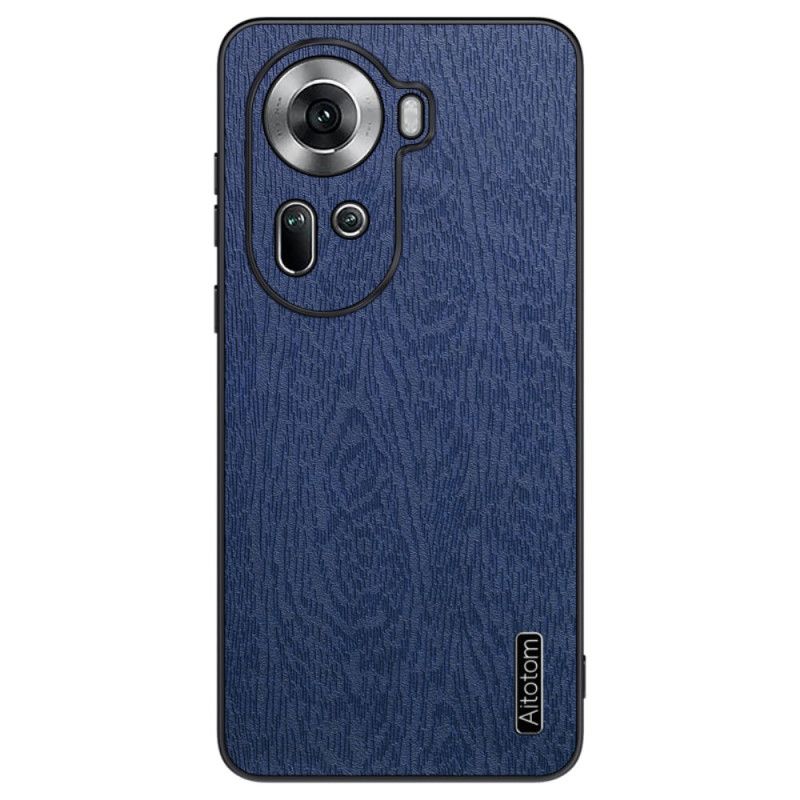 Case Hoesje Oppo Reno 11 5g Telefoonhoesje Kunstleer Met Houteffect