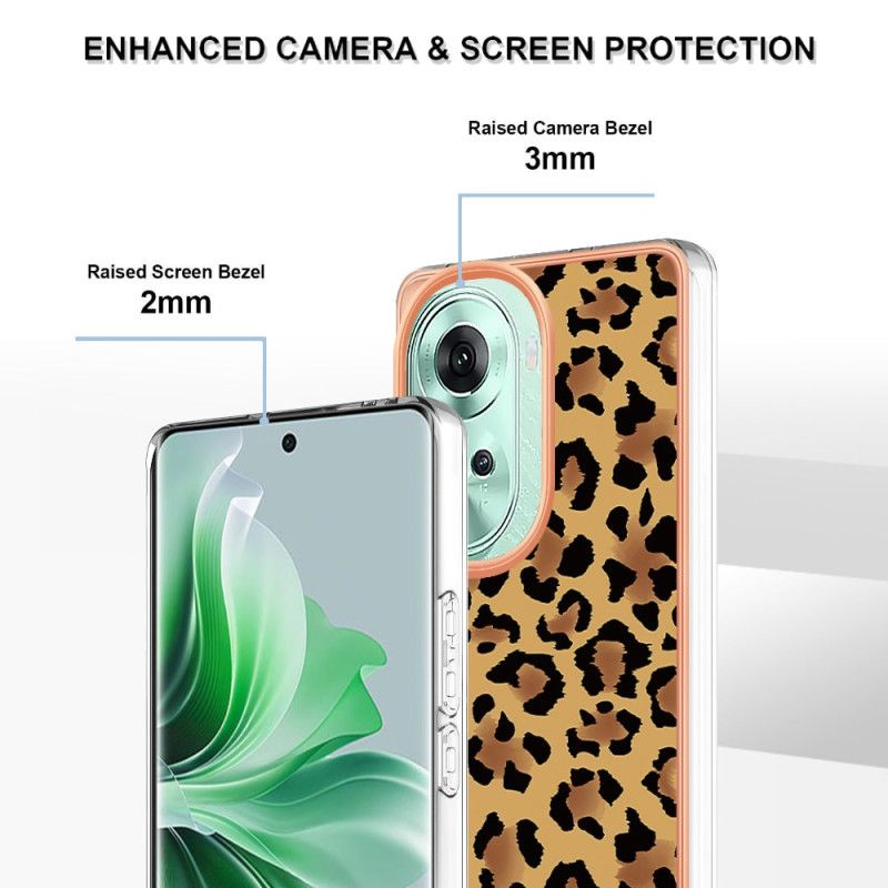 Cover Hoesje Oppo Reno 11 5g Telefoonhoesje Luipaardprint