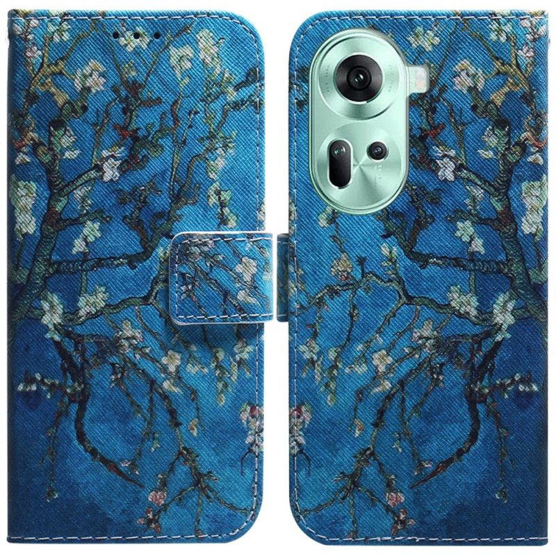 Folio-hoesje Oppo Reno 11 5g Abrikozenbloemen