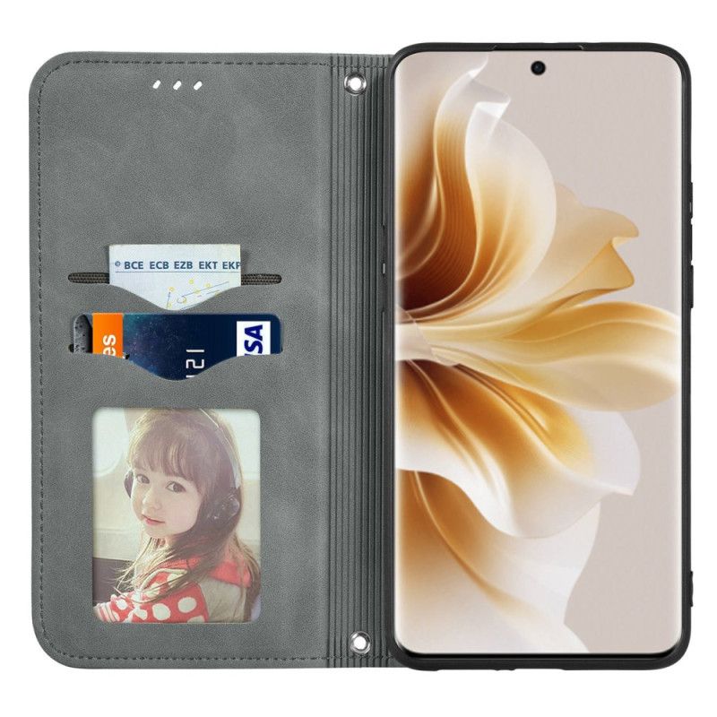 Folio-hoesje Oppo Reno 11 5g Suède-effect